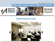 Tablet Screenshot of 1acontractorschool.com